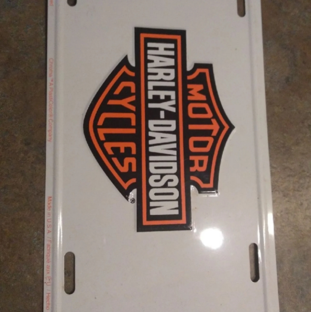 Harley Davidson license plate